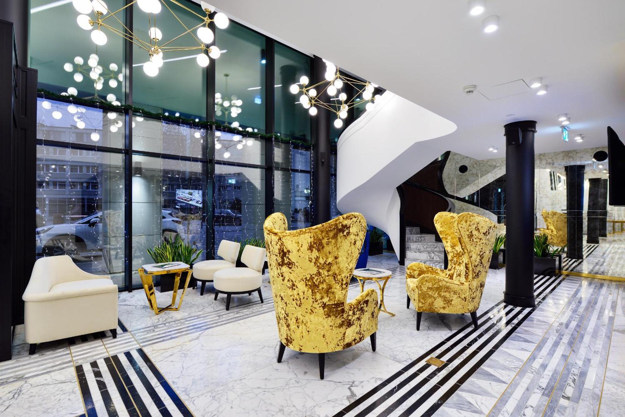 Hotel Ferreus Modern Art Deco Krakau Buitenkant foto Lobby
